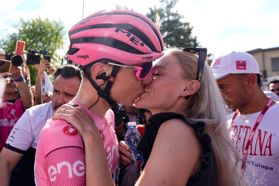 Fotografija: Tadej in Urška. FOTO: Fabio Ferrari Afp