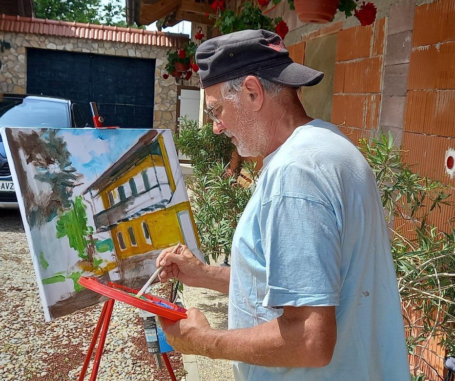 Fotografija: Zdravko Patty, likovni pedagog in umetnik FOTO: Nada Holc