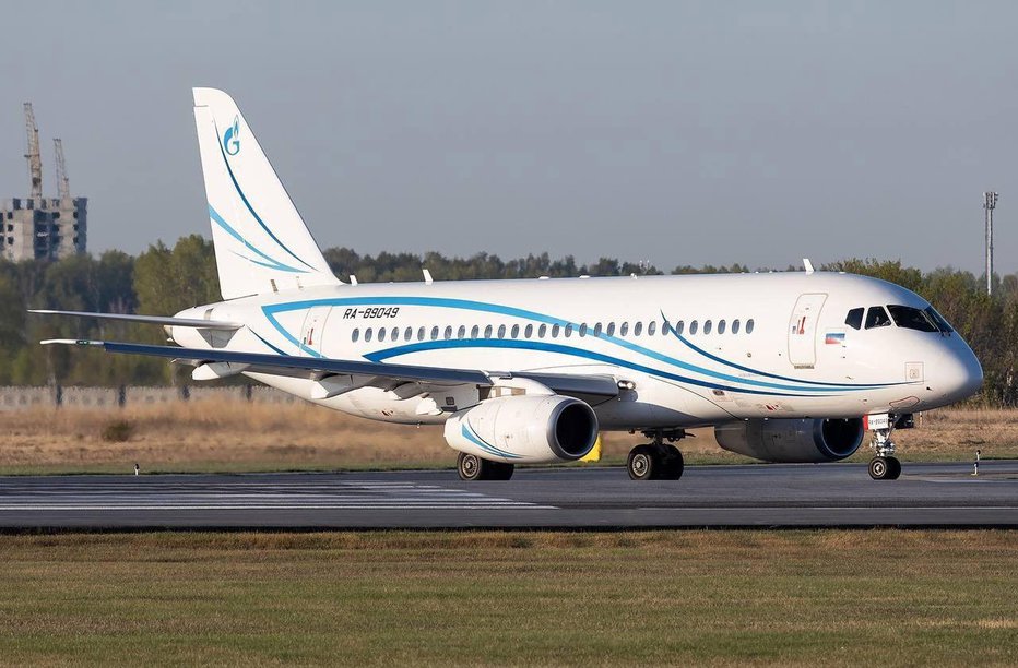 Fotografija: Sukhoi Superjet 100. FOTO: Omrežje X