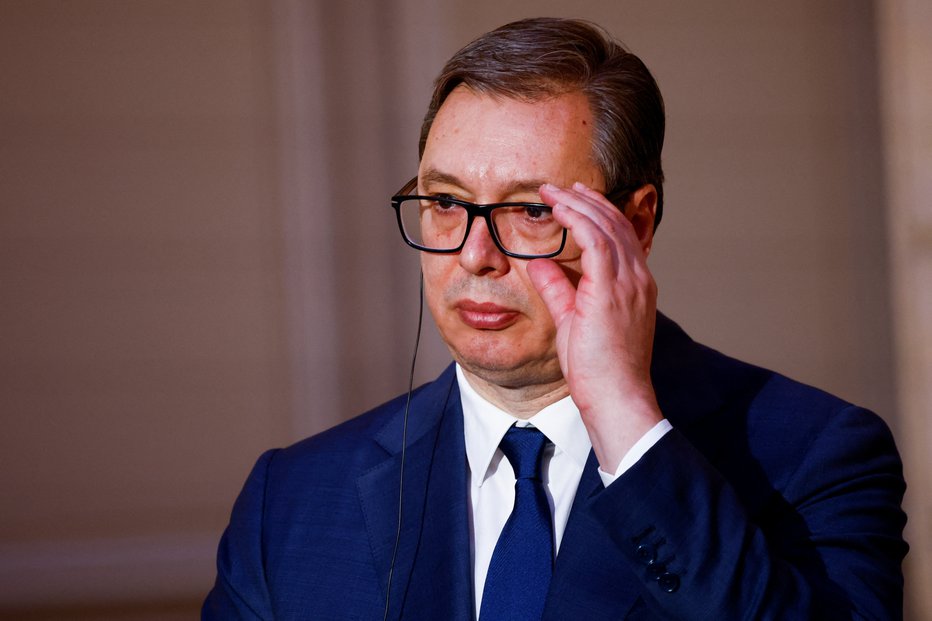 Fotografija: Aleksandar Vučić. FOTO: Sarah Meyssonnier Reuters