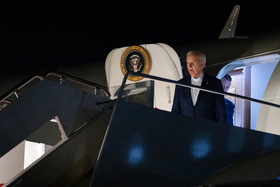 Fotografija: Ameriški predsednik Joe Biden. FOTO: Samuel Corum Afp