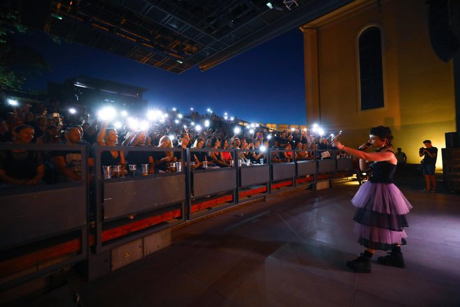 Katarina Samobor je v obiskovalcih vzbudila mladostno energijo. FOTO: MP PRODUKCIJA/PIGAC.SI