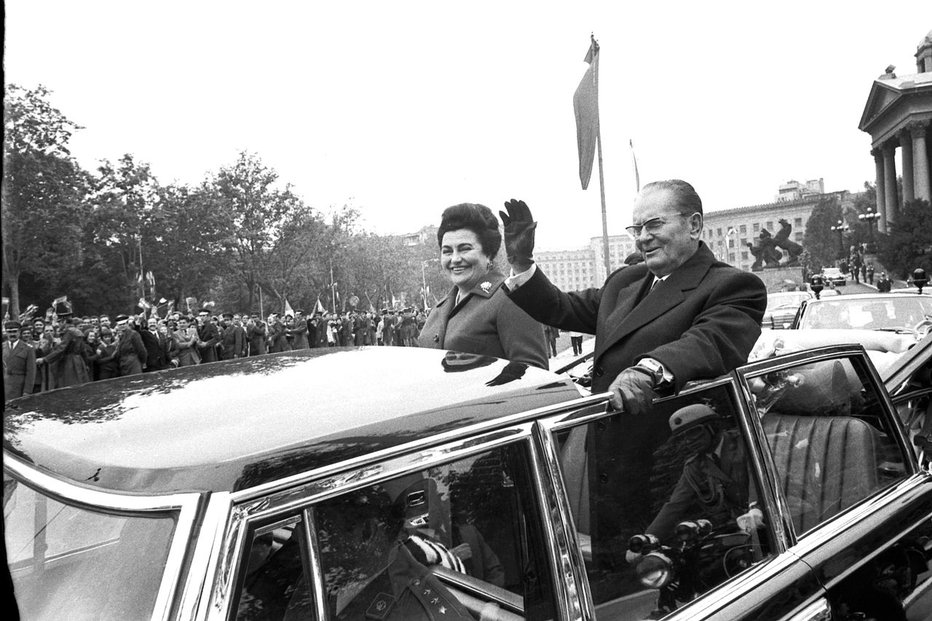 Fotografija: Tito in Jovanka leta 1974 FOTO: Wikipedija