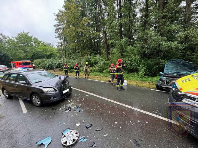 Treščilo je na desnem bregu reke Mure, v Prlekiji- FOTO: Pgd Ljutomer