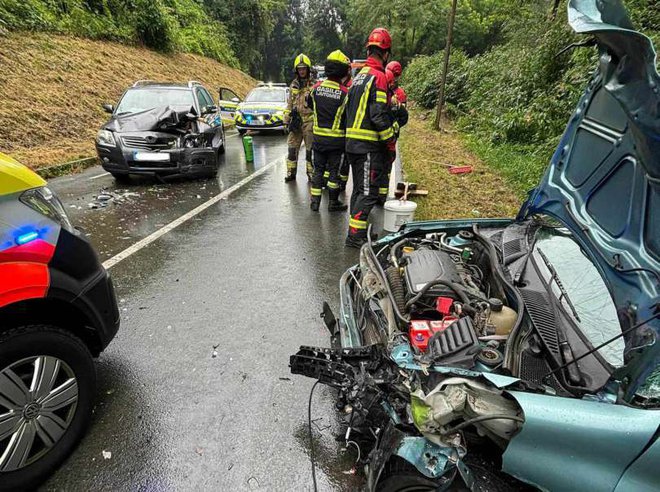 Treščilo je na desnem bregu reke Mure, v Prlekiji- FOTO: Pgd Ljutomer