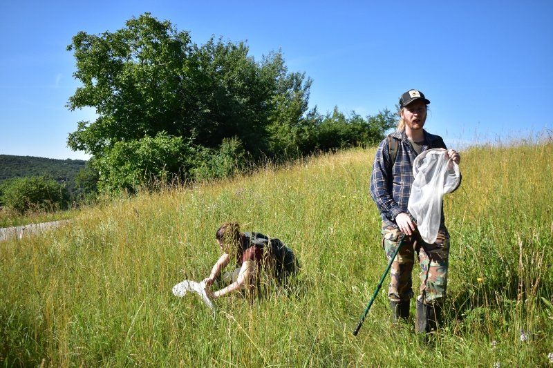 Fotografija: Prostovoljci med popisom in pregledom izbranih ekstenzivnih travnikov FOTOGRAFIJE: Mojca Podletnik