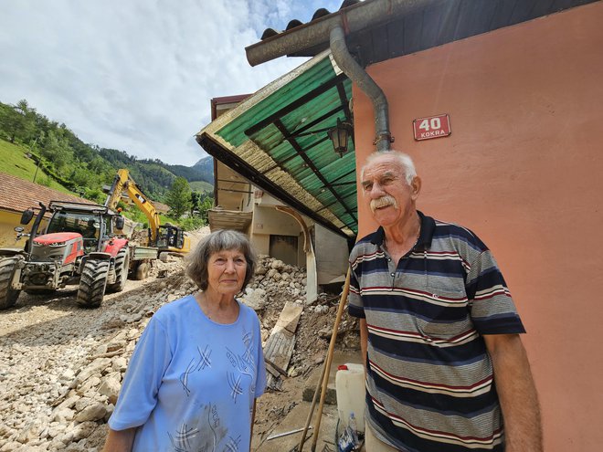 Ani in Stane Preša v času vodne ujme na srečo nista bila v svoji vikend hišici.