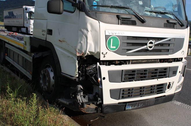 Voznika tovornjaka bodo ovadili. FOTO: PGE Krško