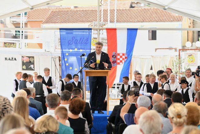 Plenković je pohvalil demografski razcvet na otoku. FOTO: Hrvaška vlada