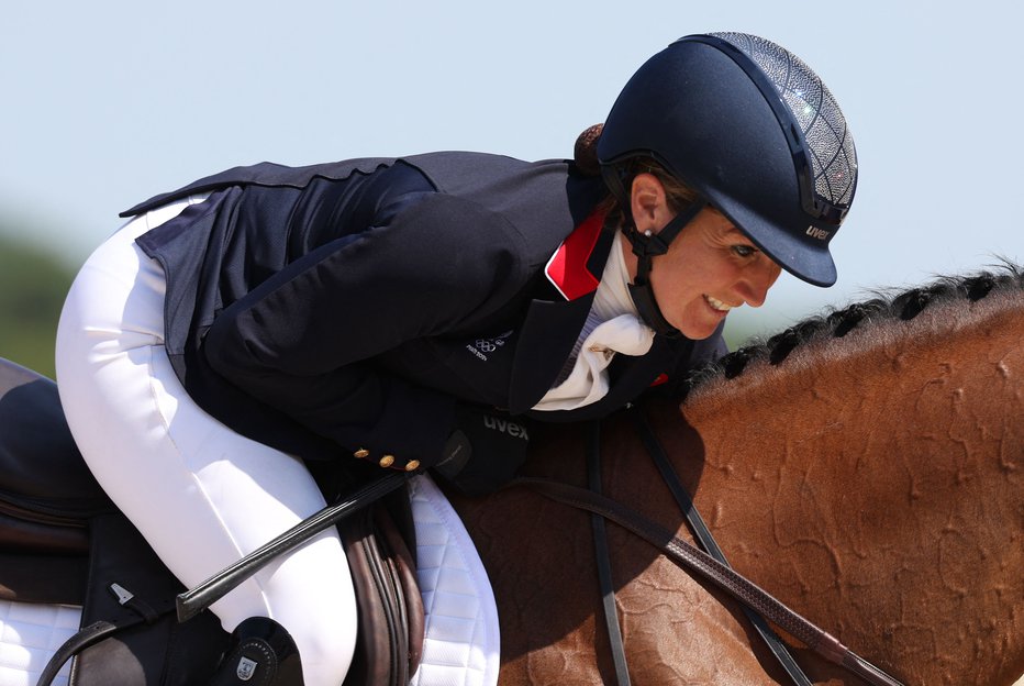 Fotografija: Laura Collett med tekmovanjem v Chateau de Versailles. FOTO: Pierre-philippe Marcou Afp