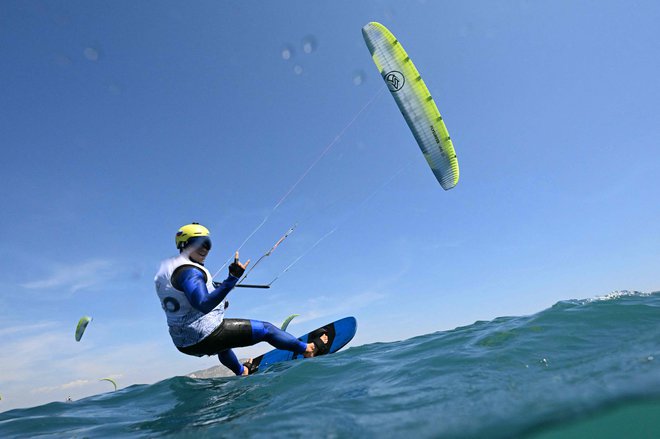 Vodišek med regato 4. avgusta. FOTO: Christophe Simon Afp