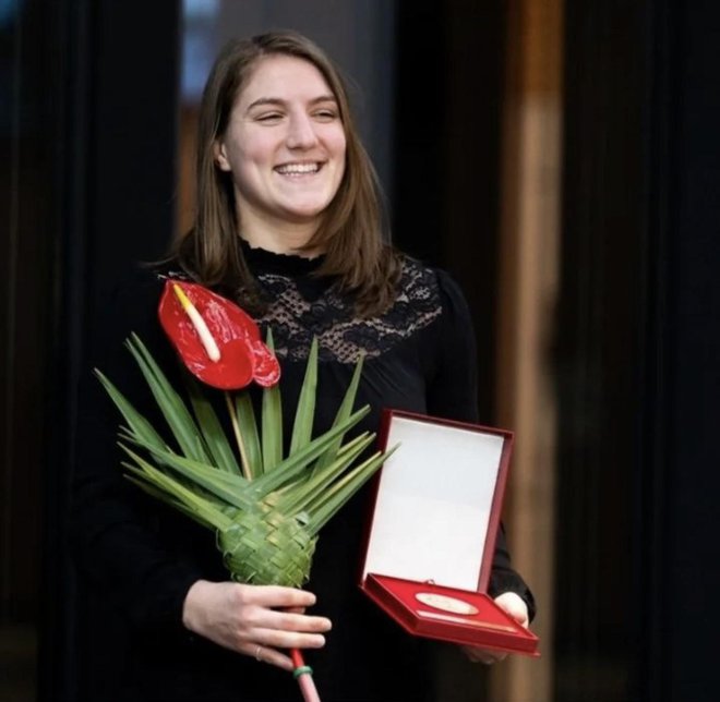 Bila je tudi prejemnica Bloudkove plakete za leto 2021. FOTO: osebni arhiv/Instagram