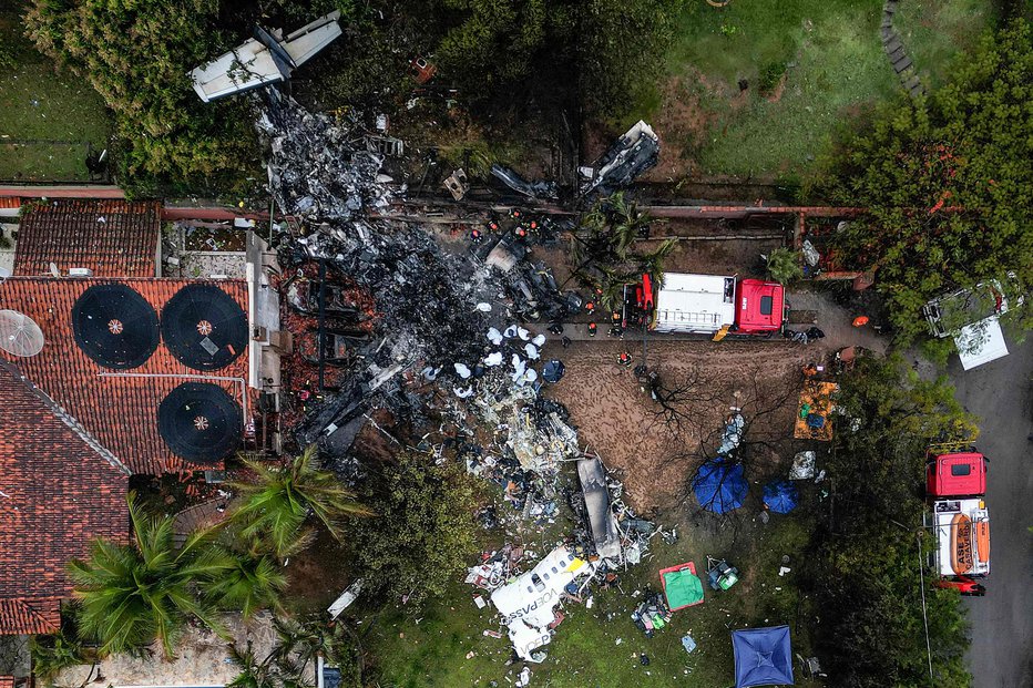 Fotografija: Nesreče ni preživel nihče. FOTO: Nelson Almeida Afp