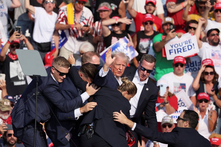 Fotografija: Trump je imel veliko srečo. FOTO: Brendan Mcdermid Reuters