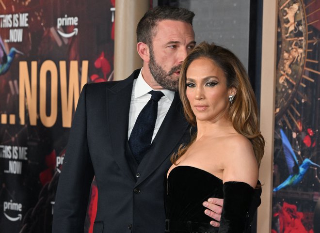 Ben Affleck in Jennifer Lopez FOTO: Robyn Beck Afp