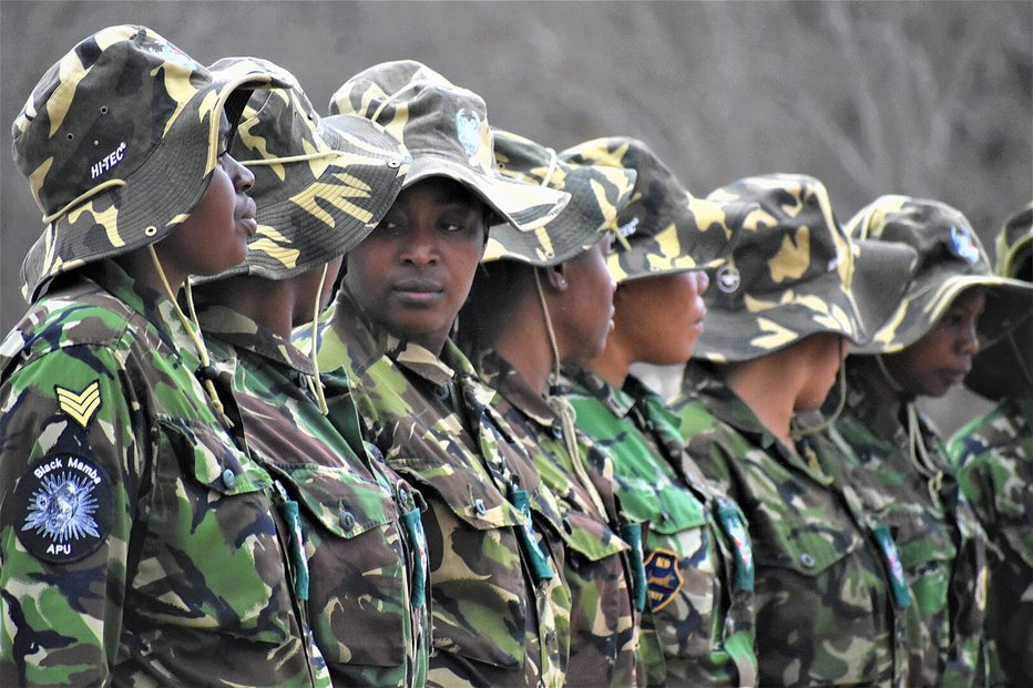 Fotografija: Čeprav ne nosijo orožja, zanje velja vojaška disciplina. FOTO: Transfrontier Africa NPC/Wikimedia Commons CC BY-SA 4.0