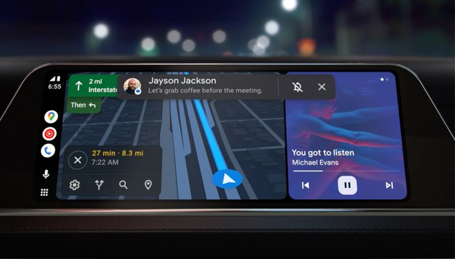 Ne glede na to, kako opremljen je avtomobil, z uporabo storitev apple carplay ali android auto boste na zaslonu našli uporabne aplikacije, vključno z navigacijsko napravo, ki zagotavlja informacije o prometu v realnem času. FOTO: Google