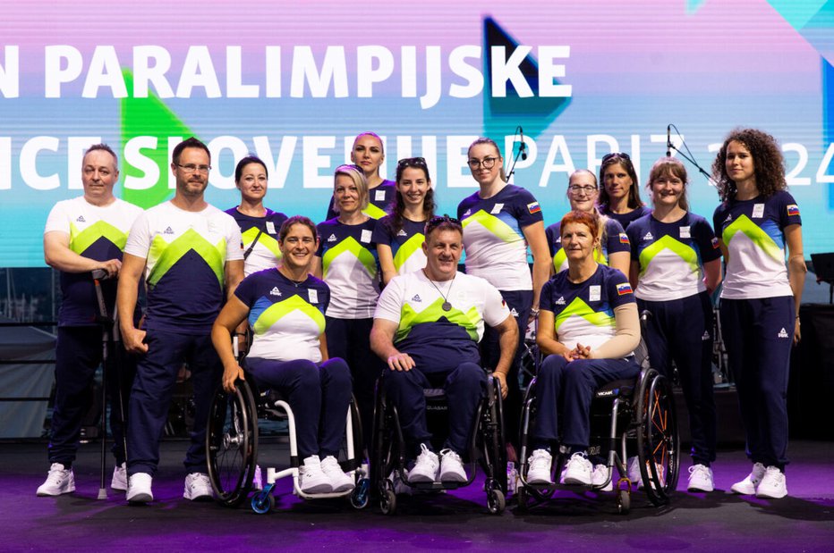 Fotografija: Slovenska ekipa na paraolimpijskih igrah. FOTO: Vid Ponikvar/Sportida Sportida