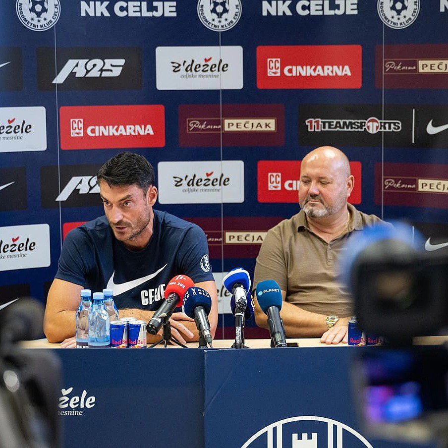 Fotografija: Albert Riera in Valerij Kolotilo. FOTO: Nk Celje/facebook