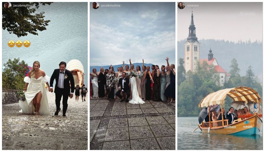 Fotografija: Sanjski moški se je poročil na Bledu. FOTO: Zajem Zaslona Instagram