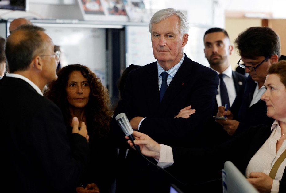 Fotografija: Michel Barnier. FOTO: Ludovic Marin Afp