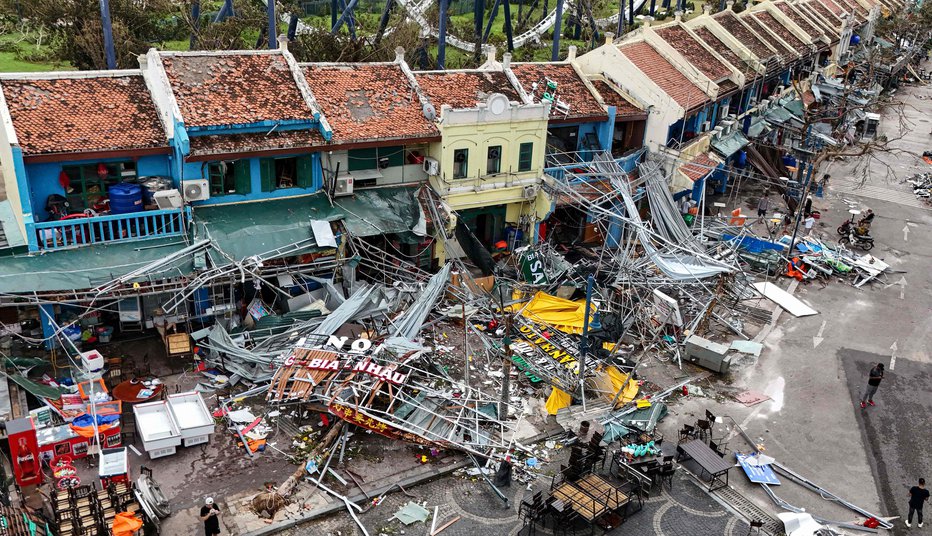 Fotografija: V Vietnamu je povzročil pravo razdejanje. FOTO: Nhac Nguyen/Afp