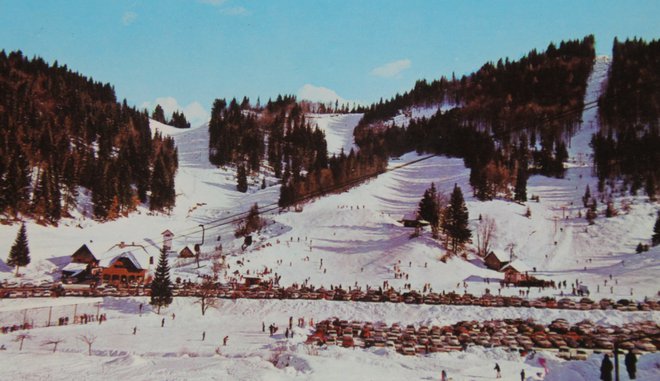 Smučišče Zatrnik nekoč FOTO: Arhiv S. N.