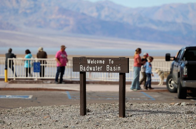 Kotlina Badwater, najnižja točka v Severni Ameriki FOTO: Ronda Churchill/Reuters