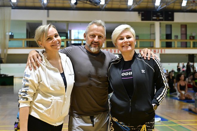 Maja Tasič, Zdrava zabava, Marko Geršak, Bodifit e Ana Praznik, apresentadora e cantora FOTO: MP Produkcija/pigac.si