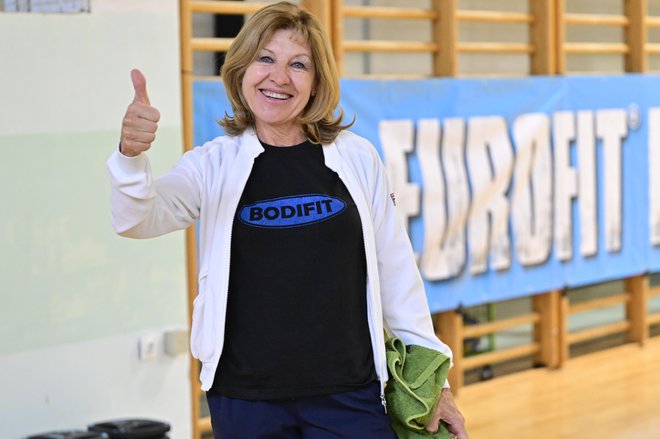 A tenista eslovena de maior sucesso de todos os tempos, Mima Jaušovec, ainda aposta nos exercícios. FOTO: MP Produkcija/pigac.si