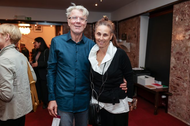 Prišla sta igralca Branko Završan in Lučka Počkaj, sodelavca v celjskem teatru, predvsem pa žena in mož. FOTO: mediaspeed.net