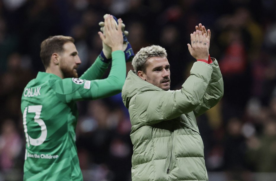 Fotografija: Madridski Atletico znova stavi na izkušnje jedra ekipe, pri njih prednjačita Jan Oblak in Antoine Griezmann. FOTO: Juan Medina/Reuters