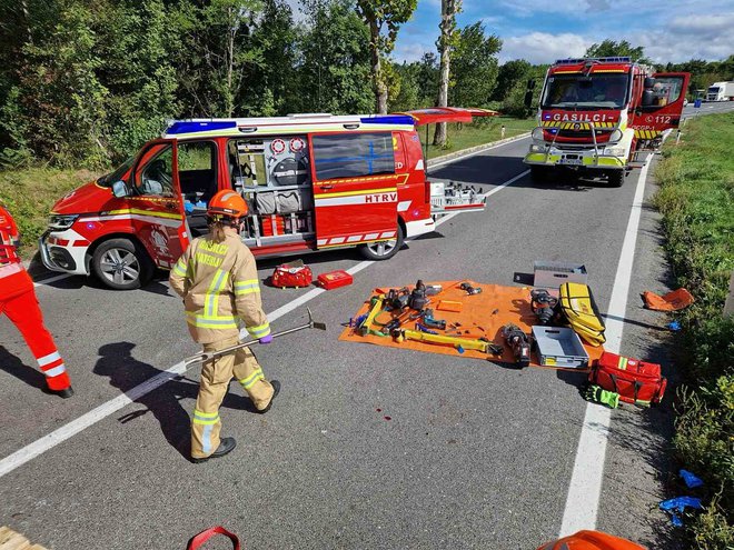 Prometna nesreča s smrtnim izidom. FOTO: PGD Materija