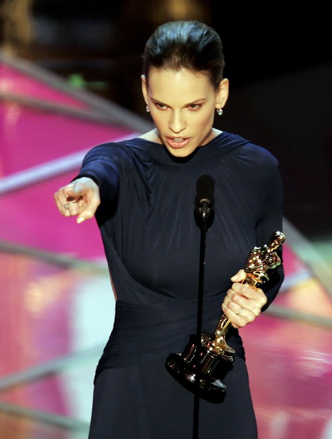 Hilary Swank je v svoji karieri dobila tudi oskarja. FOTO: Gary Hershorn Reuters Pictures