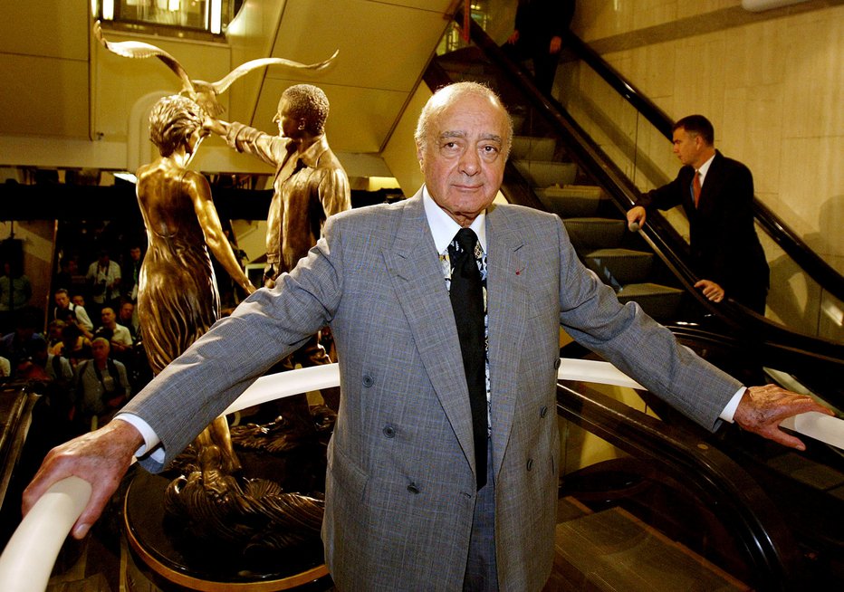 Fotografija: Mohamed Al Fayed je bil lastnik luksuzne prodajalne Harrods med letoma 1985 in 2010. Foto: Reuters