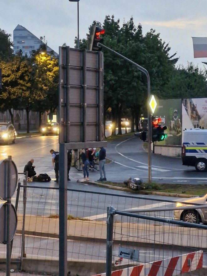 Huda nesreča na Dunajski. FOTO: S. N.