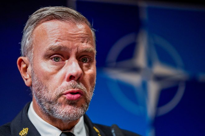 Natov vojaški poveljnik admiral Rob Bauer. FOTO: Ntb Via Reuters