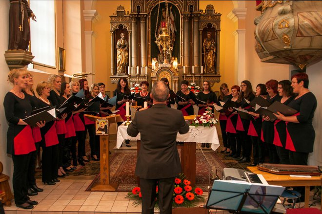 Coro Beli cvet, iniciadores da campanha para um novo órgão na freguesia de S. FOTO Florijan: arquivo da diretoria