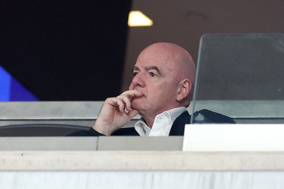 Fotografija: Prvi mož Fife Gianni Infantino. FOTO: Luke Hales/Getty Images Via Afp