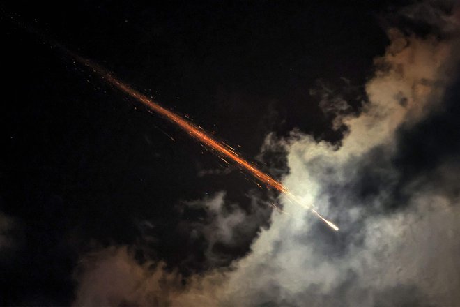 Napad na Izrael, 1. oktobra. FOTO: Ahmad Gharabli Afp