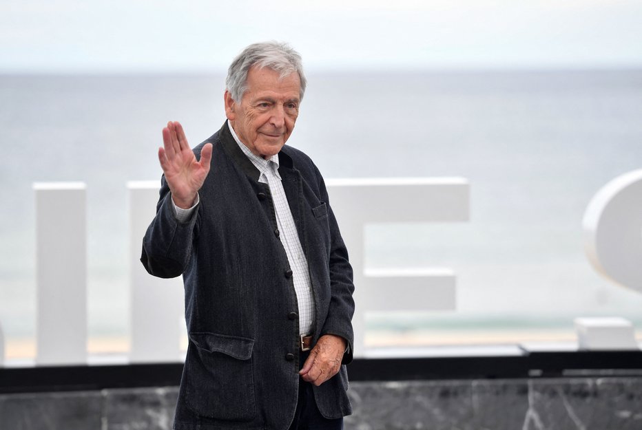 Fotografija: Costa Gavras na letošnjem 82. filmskem festivalu v San Sebastianu FOTO: Ander Gillenea/Afp