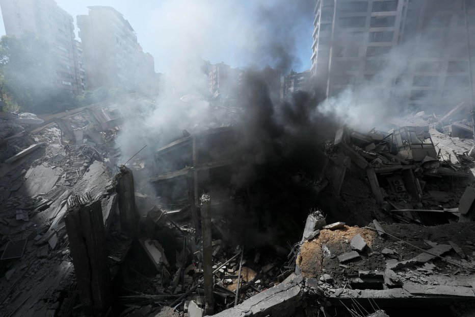 Fotografija: Napad Izraela na strateške točke Hezbolaha FOTO: Afp