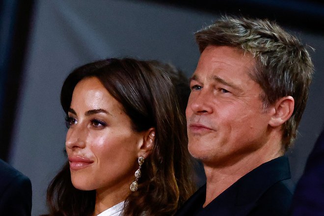 Ines de Ramon in Brad Pitt  FOTO: Yara Nardi Reuters