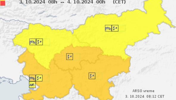 Fotografija: Danes popoldne in v noči na petek bo na Primorskem pihala močna burja, ki bo predvsem v Vipavski dolini v sunkih presegala hitrost 120 km/h. V večjem delu Slovenije bodo do petka zjutraj obilnejše padavine. Največ dežja bo padlo v zahodni, južni in osrednji Sloveniji.

FOTO: Arso