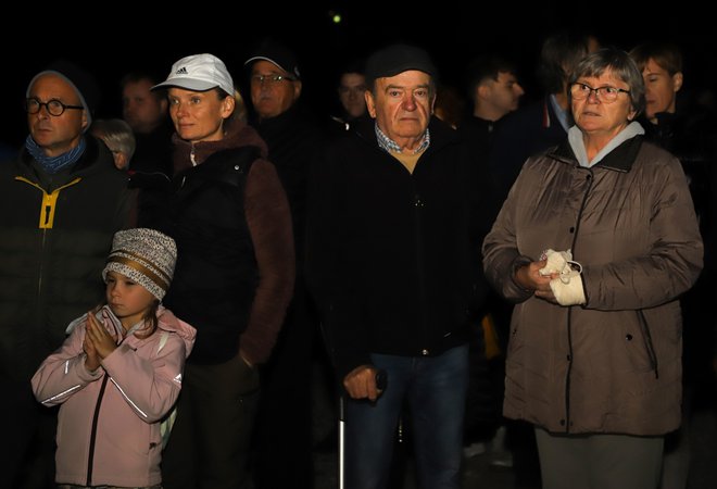 Praznični večer je privabil tudi Heindlova, na desni.