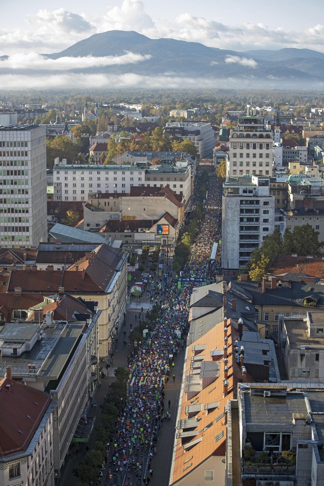 Zapore cest v času 28. Ljubljanskega maratona so objavljene na spletni strani organizatorja. FOTO: Matej Družnik