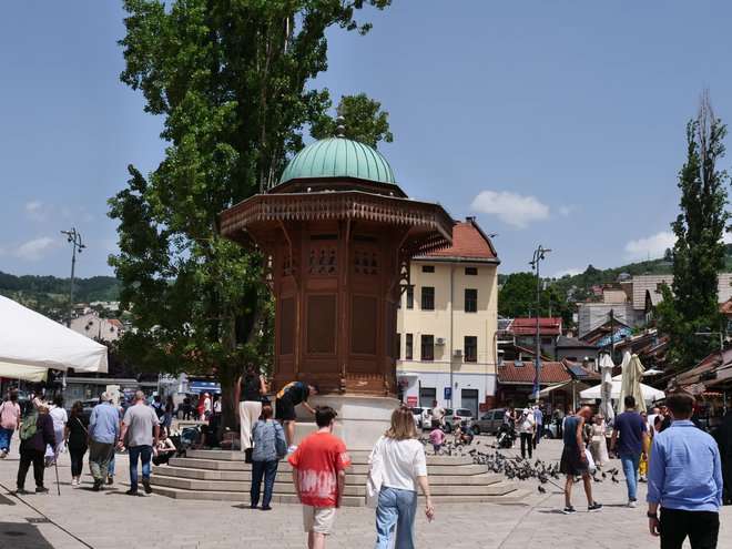 Sarajevo, javni vodnjak Sebilj Foto: Blaž Kondža