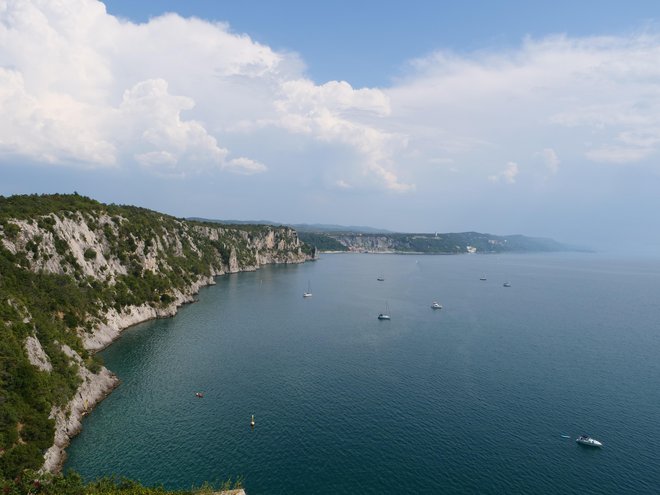 Pogled z obzidja Devinskega gradu Foto: Blaž Kondža