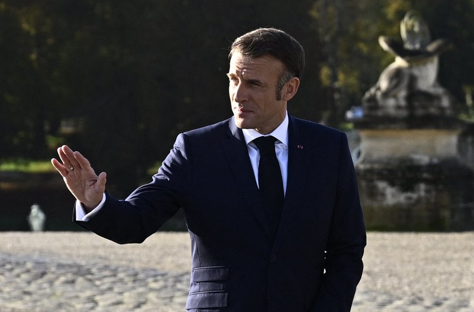 Fotografija: Emmanuel Macron. FOTO: Julien De Rosa Afp