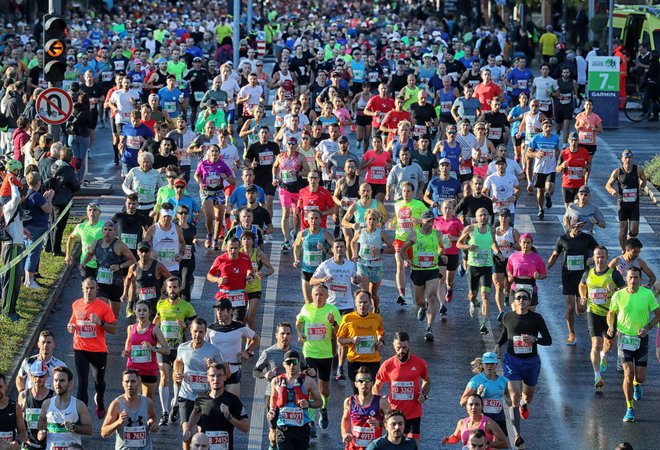 Ljubljanski maraton FOTO: Blaž Samec